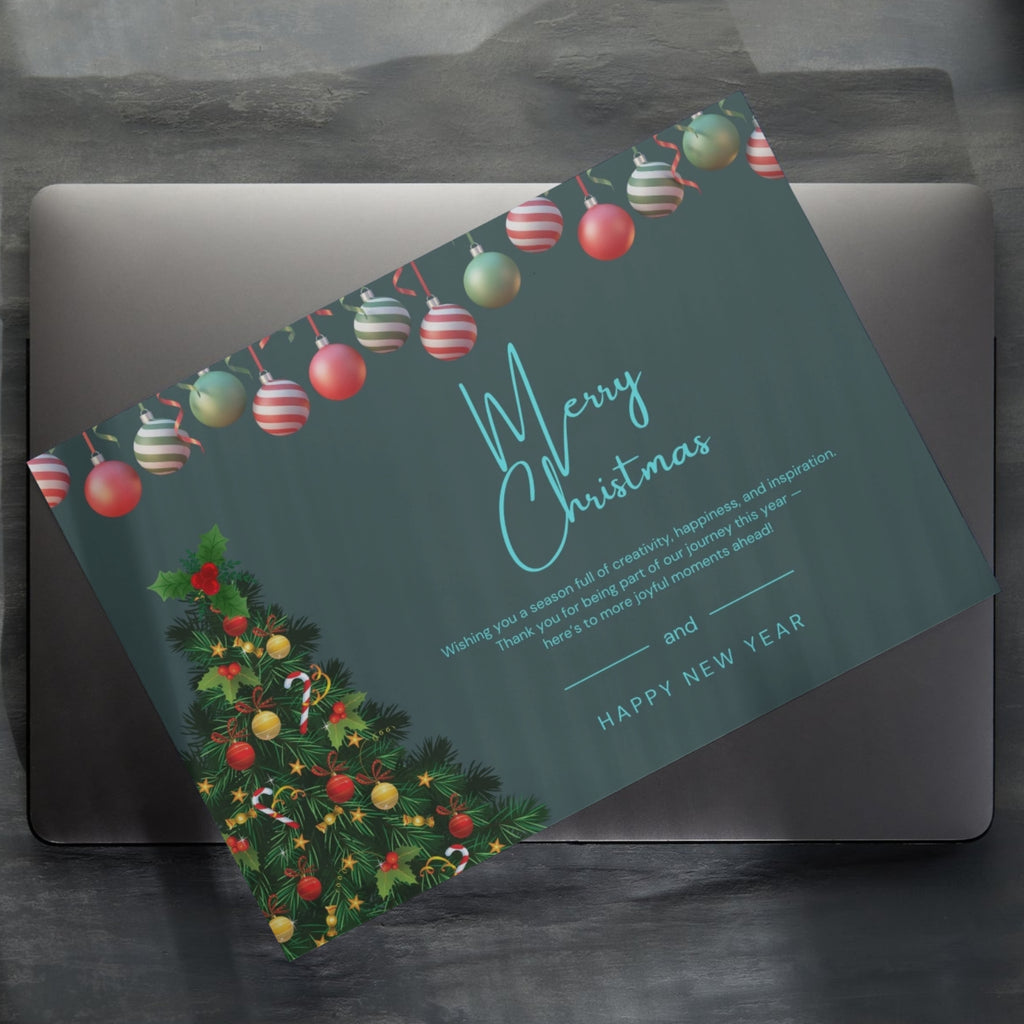 Christmas wishing card 7x5 printable holiday PDF