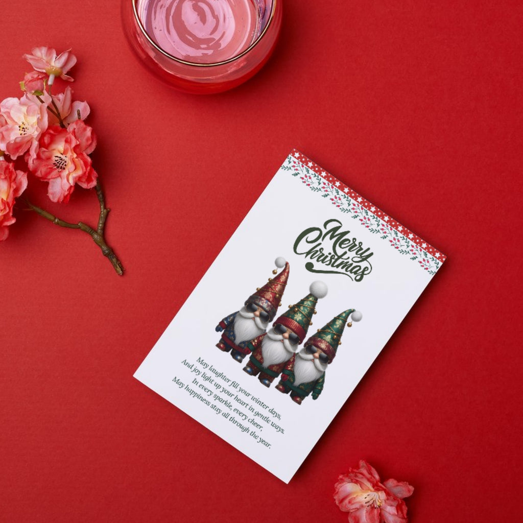 5x7 holiday greeting card printable – festive Christmas design