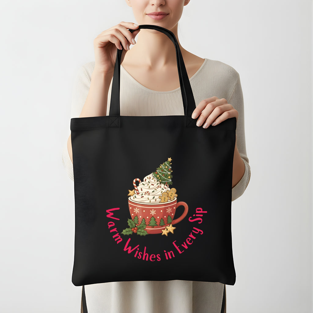 festive tote bag print design for Christmas