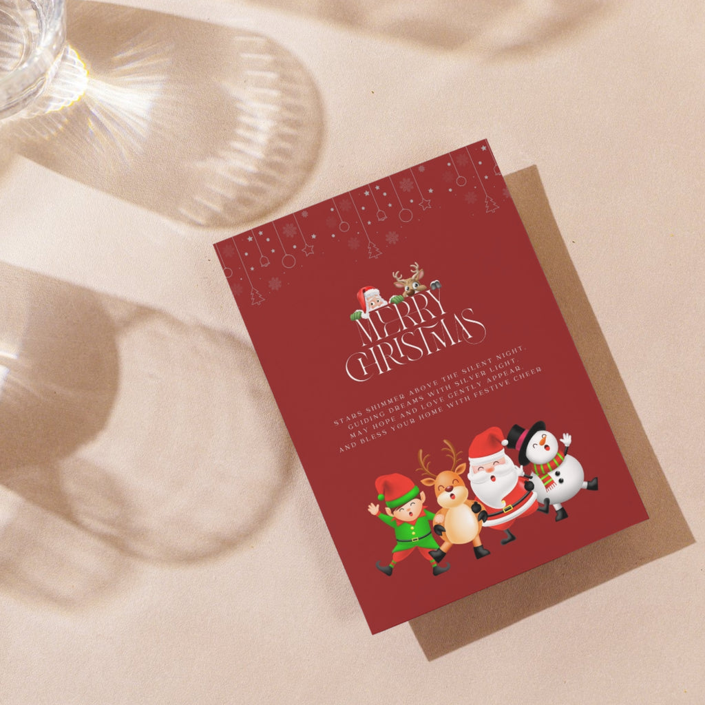 printable Christmas card 5x7 instant download