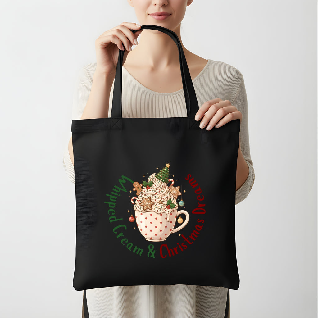 festive tote bag artwork Christmas vibes digital file