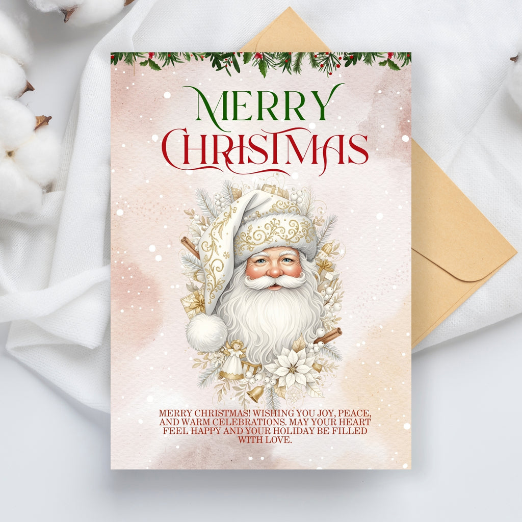 Holiday Cheer Printable Card 5×7” – Instant PDF Download