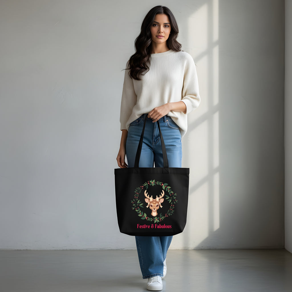 Christmas tote bag pattern PDF for printing