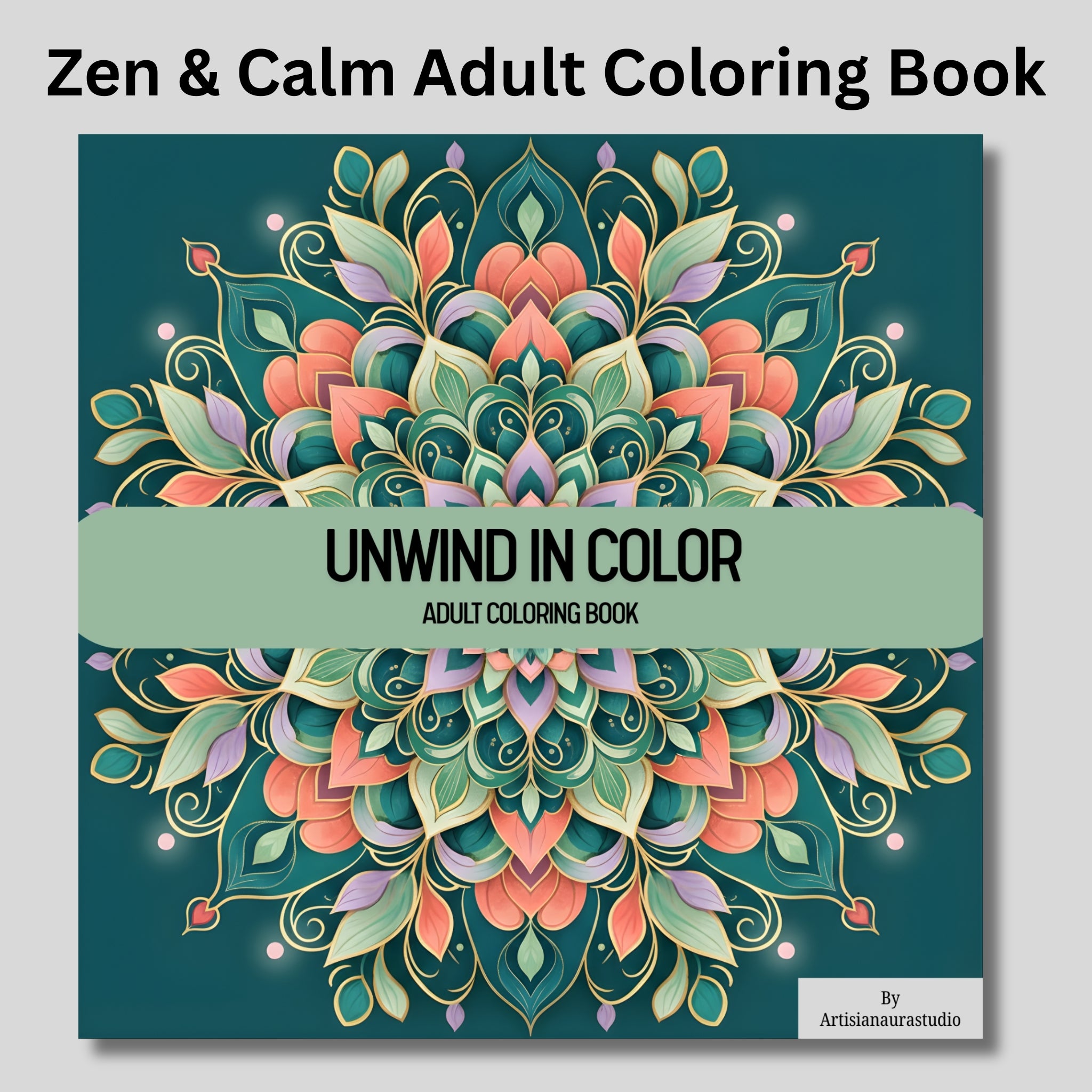 Zen & Calm Adult Coloring Book (Digital PDF)