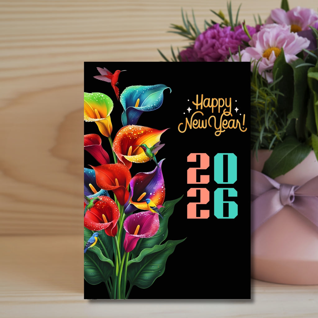 New Year 2026 Printable Card 5×7”