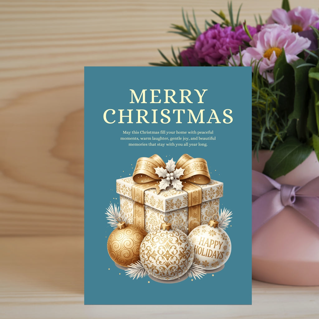 5×7” Christmas Holiday Cheer Card – Ready-to-Print Instant PDF