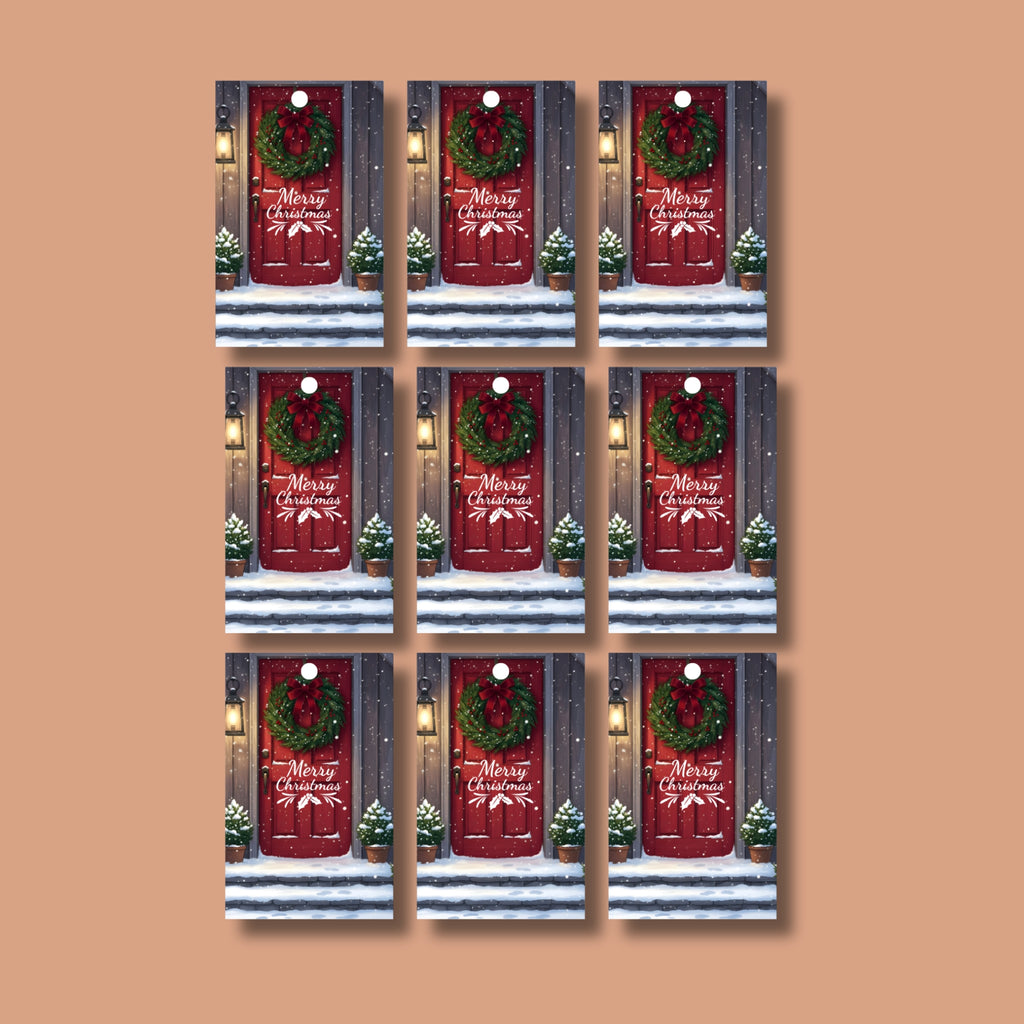 Holiday Gift Tags Printable — Set of 9 Festive Designs (PDF)