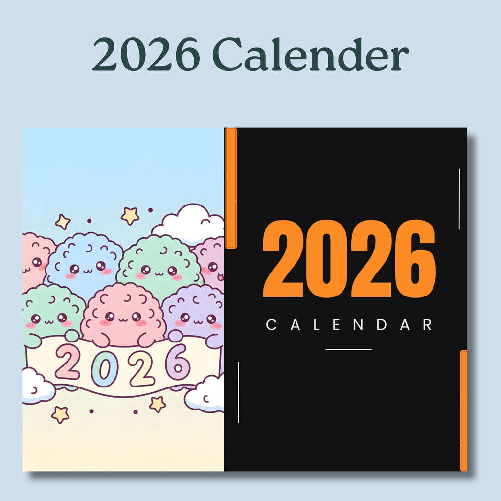 Printable 2026 Landscape Calendar – 11×8.5" One-Page PDF