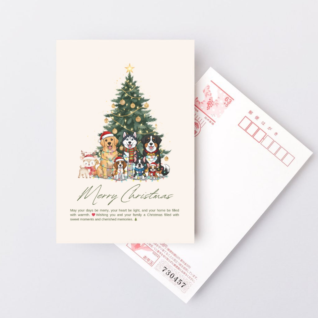 Merry Christmas greeting card 5x7 printable digital download