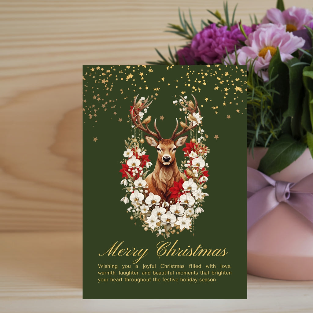 Festive Cheer 5×7” Printable Greeting Card – Quick & Easy PDF Download
