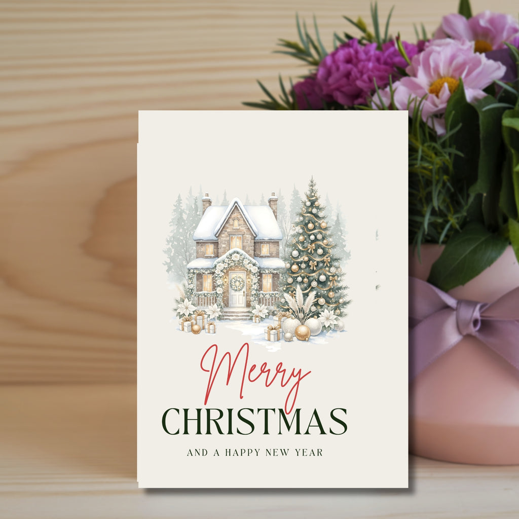 Instant Download Festive Cheer Card – 5×7 PDF Printable