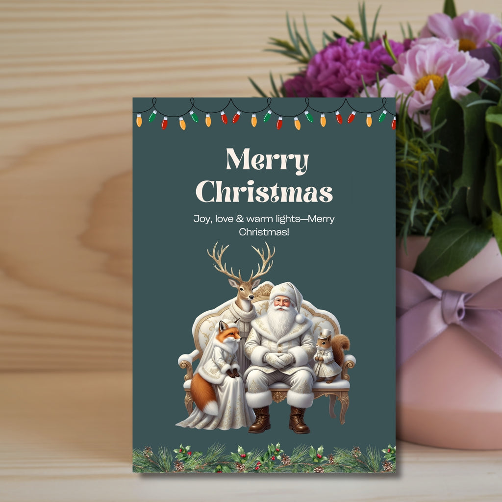 Printable 5×7 Christmas Holiday Card – Instant Digital Download