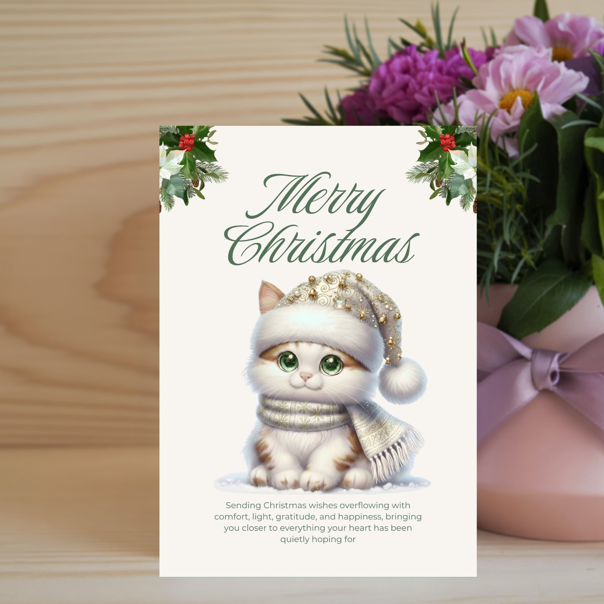 Holiday Cheer 5×7” Printable Greeting Card – Quick & Easy PDF Download