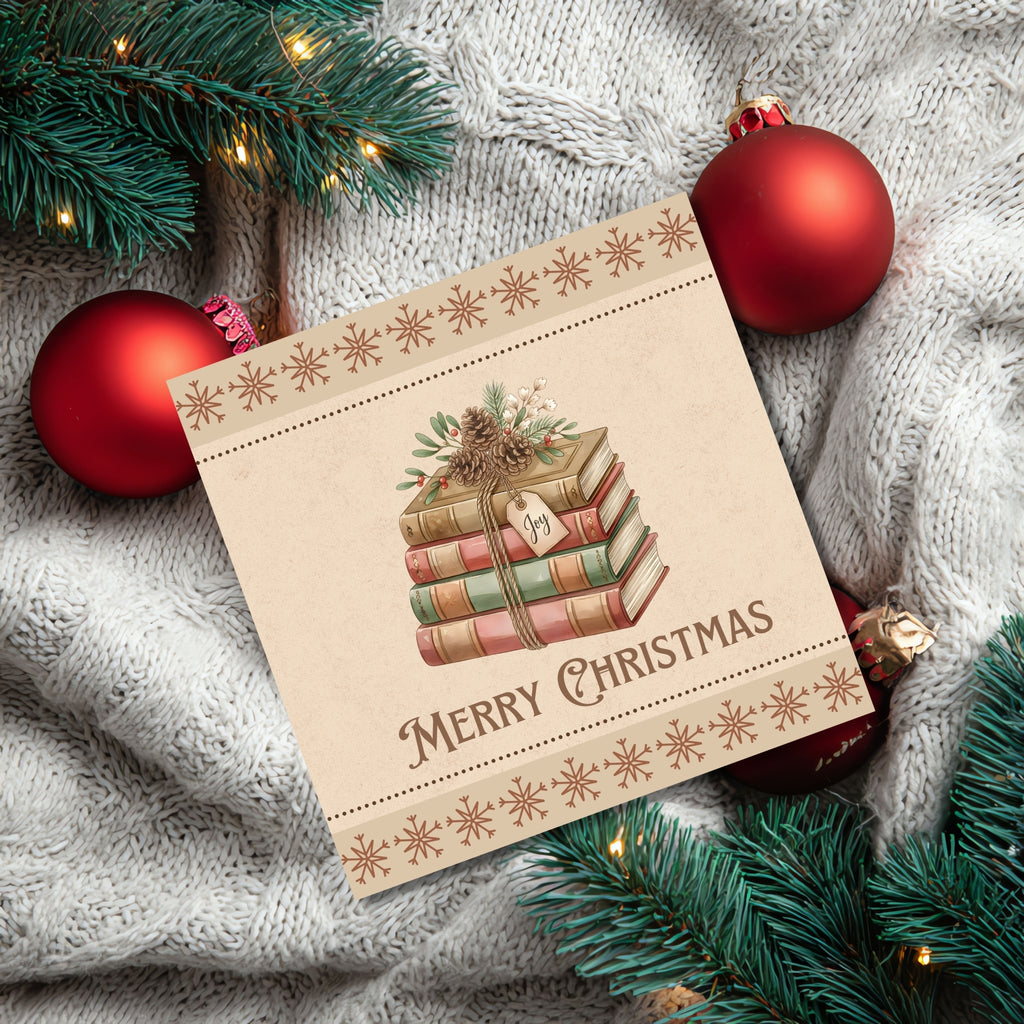 Cozy Rustic Christmas Card Bundle – Square Holiday Cards (6x6, 5x5, 4x4)