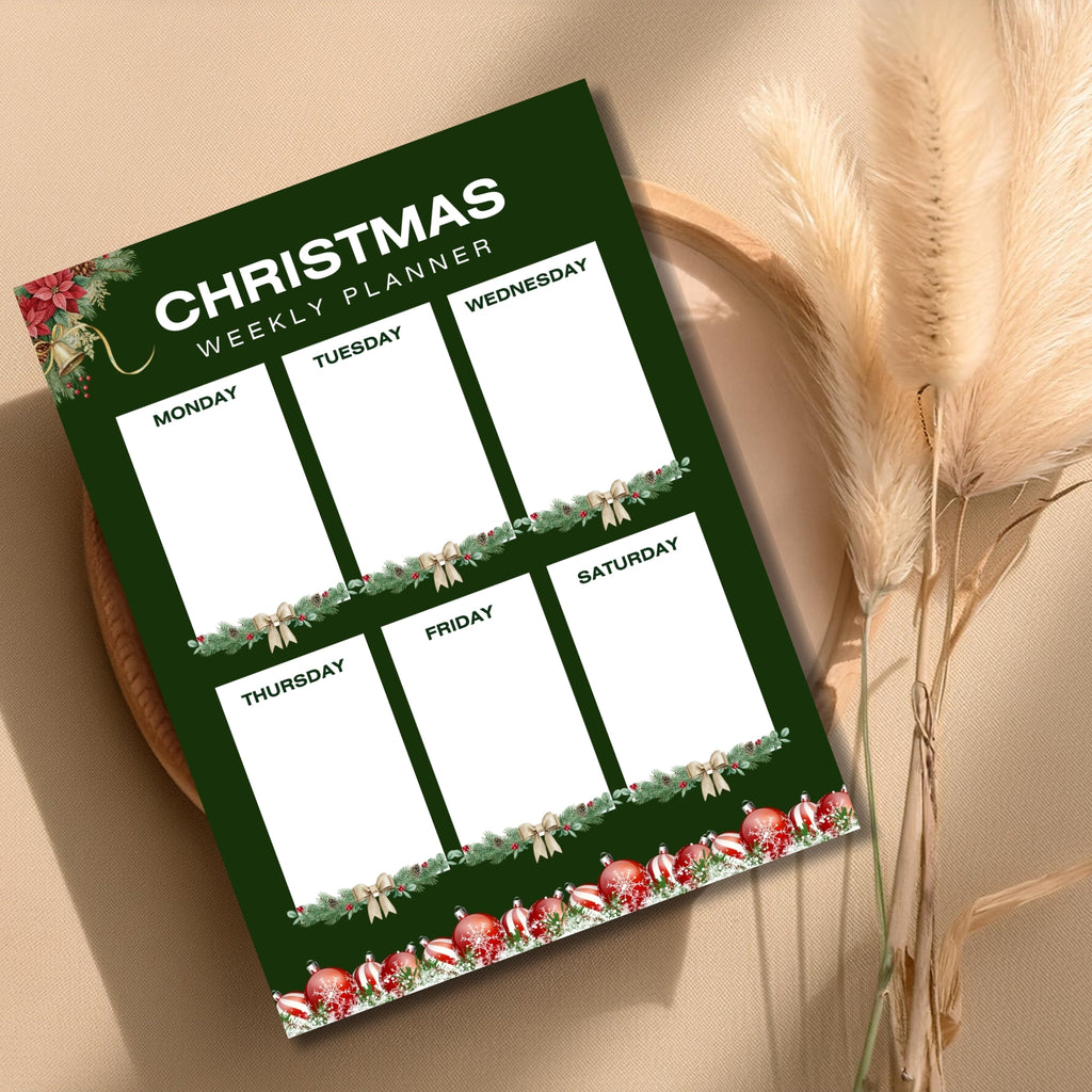 8.5×11” Christmas Weekly Planner