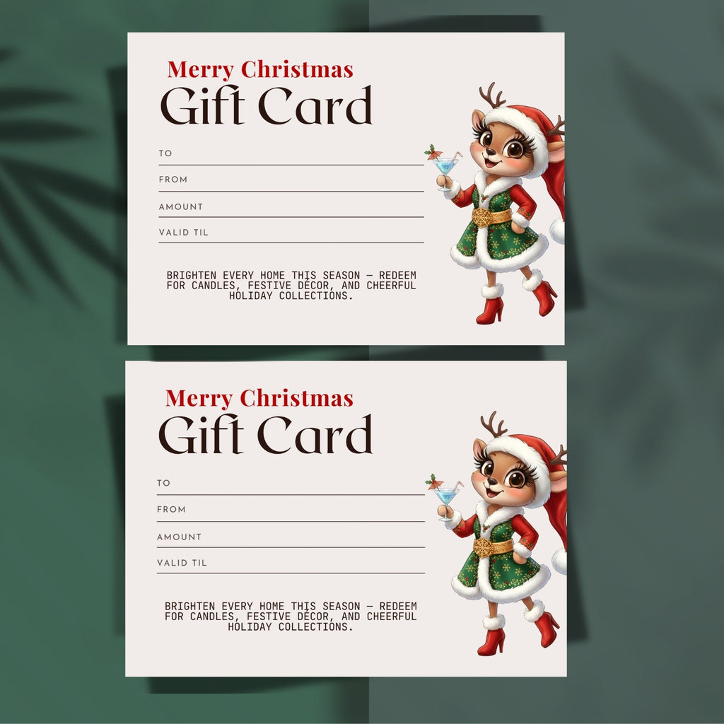 7×5” Christmas Gift Card – Printable Holiday PDF | Instant Download