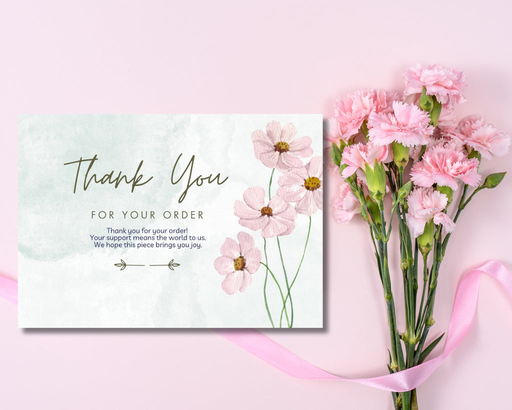printable thank you card 5x3.5 elegant design