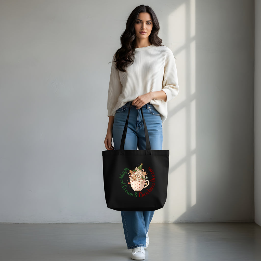 festive tote bag artwork Christmas vibes digital file