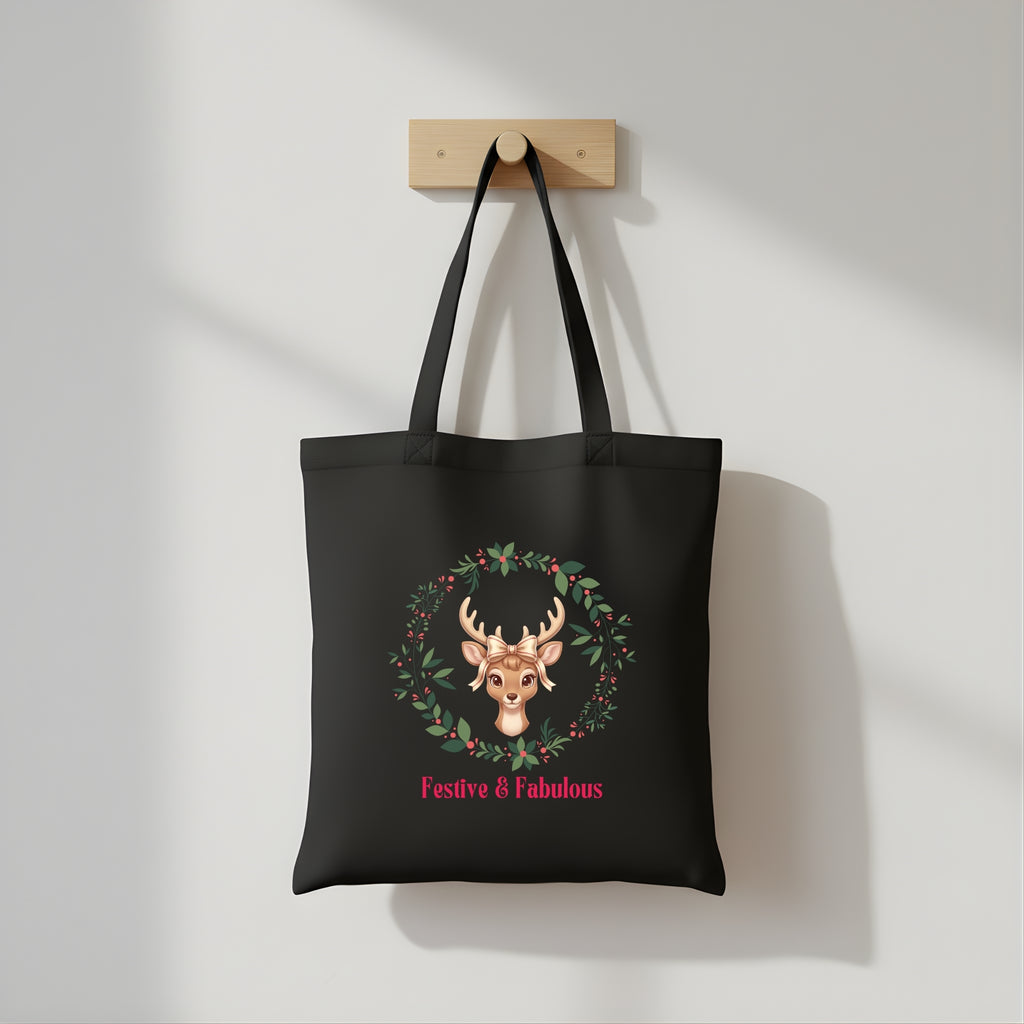 Christmas tote bag pattern PDF for printing
