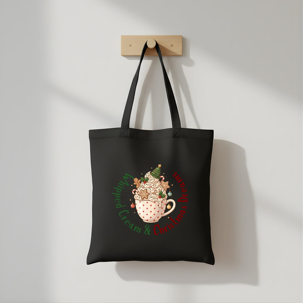 festive tote bag artwork Christmas vibes digital file