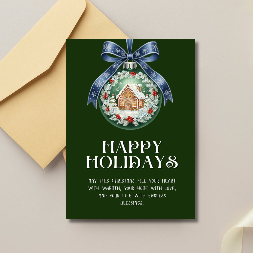 Holiday Cheer Printable Card 5×7” – Fast & Easy PDF Download