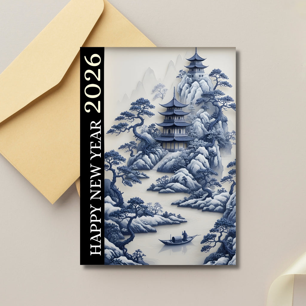 New Year 2026 Card Printable 5×7” – Instant PDF Download
