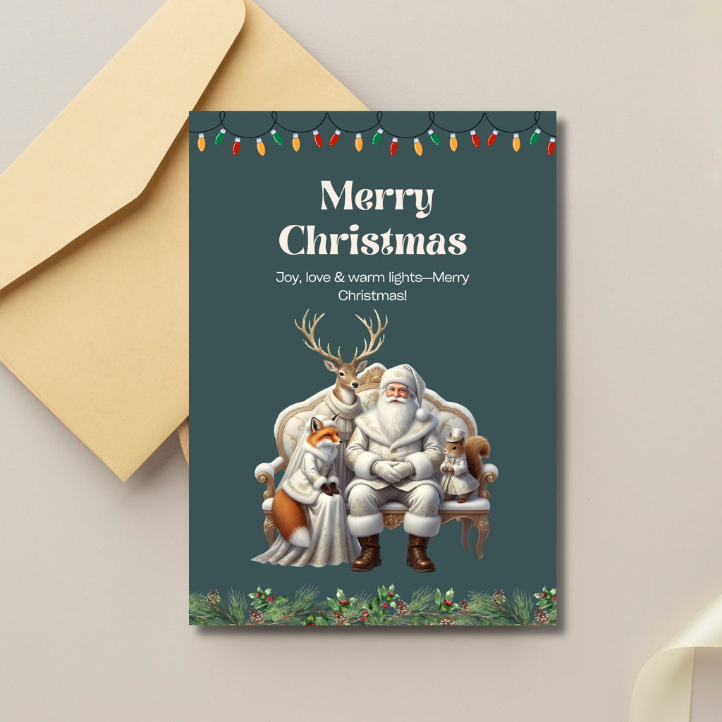 Printable 5×7 Christmas Holiday Card – Instant Digital Download