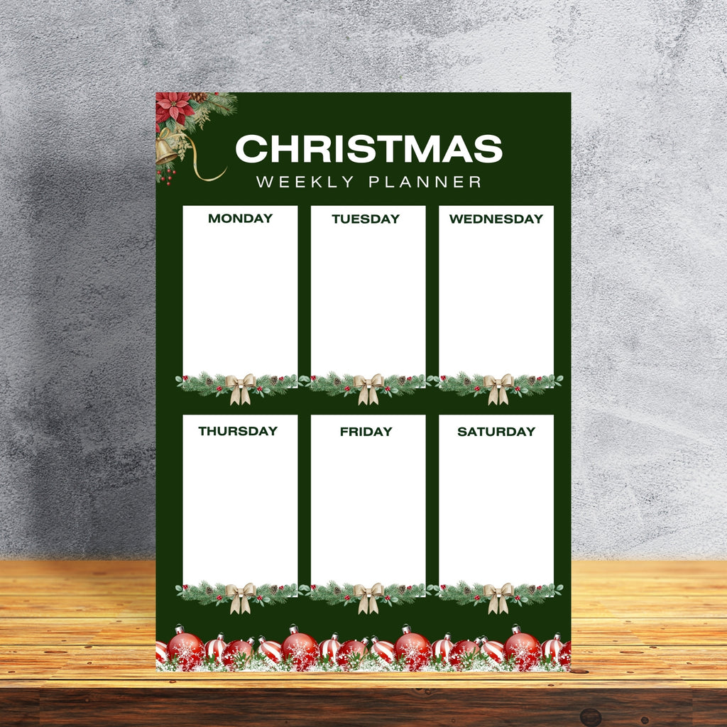 8.5×11” Christmas Weekly Planner