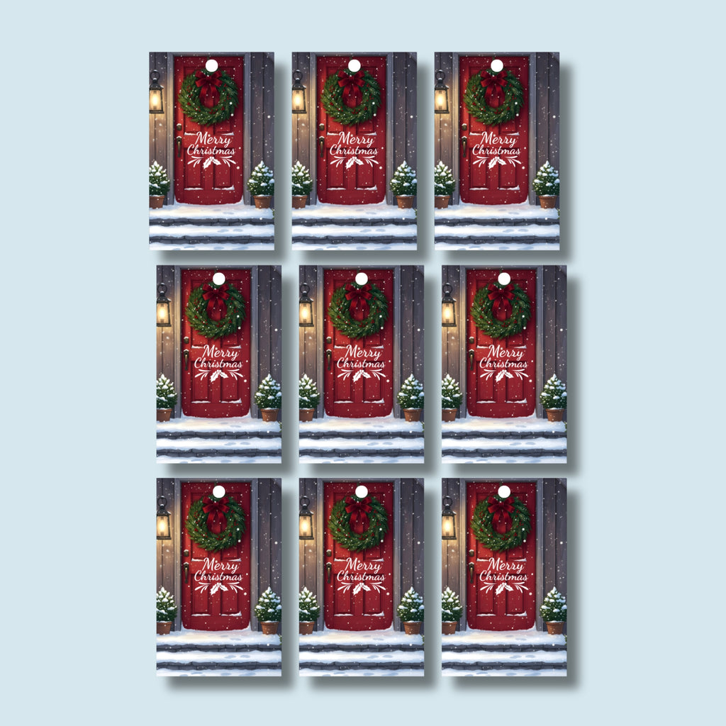 Holiday Gift Tags Printable — Set of 9 Festive Designs (PDF)