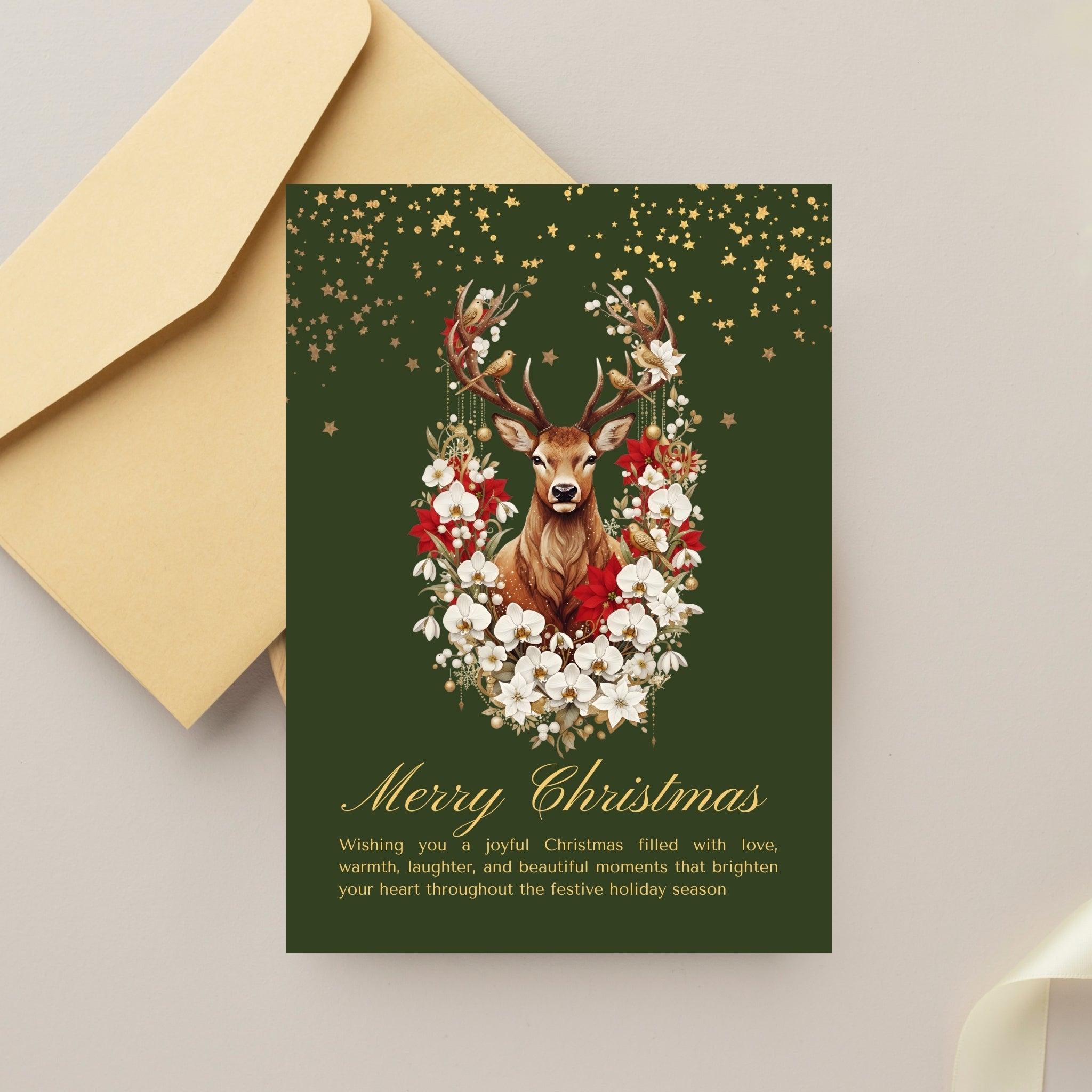 Festive Cheer 5×7” Printable Greeting Card – Quick & Easy PDF Download