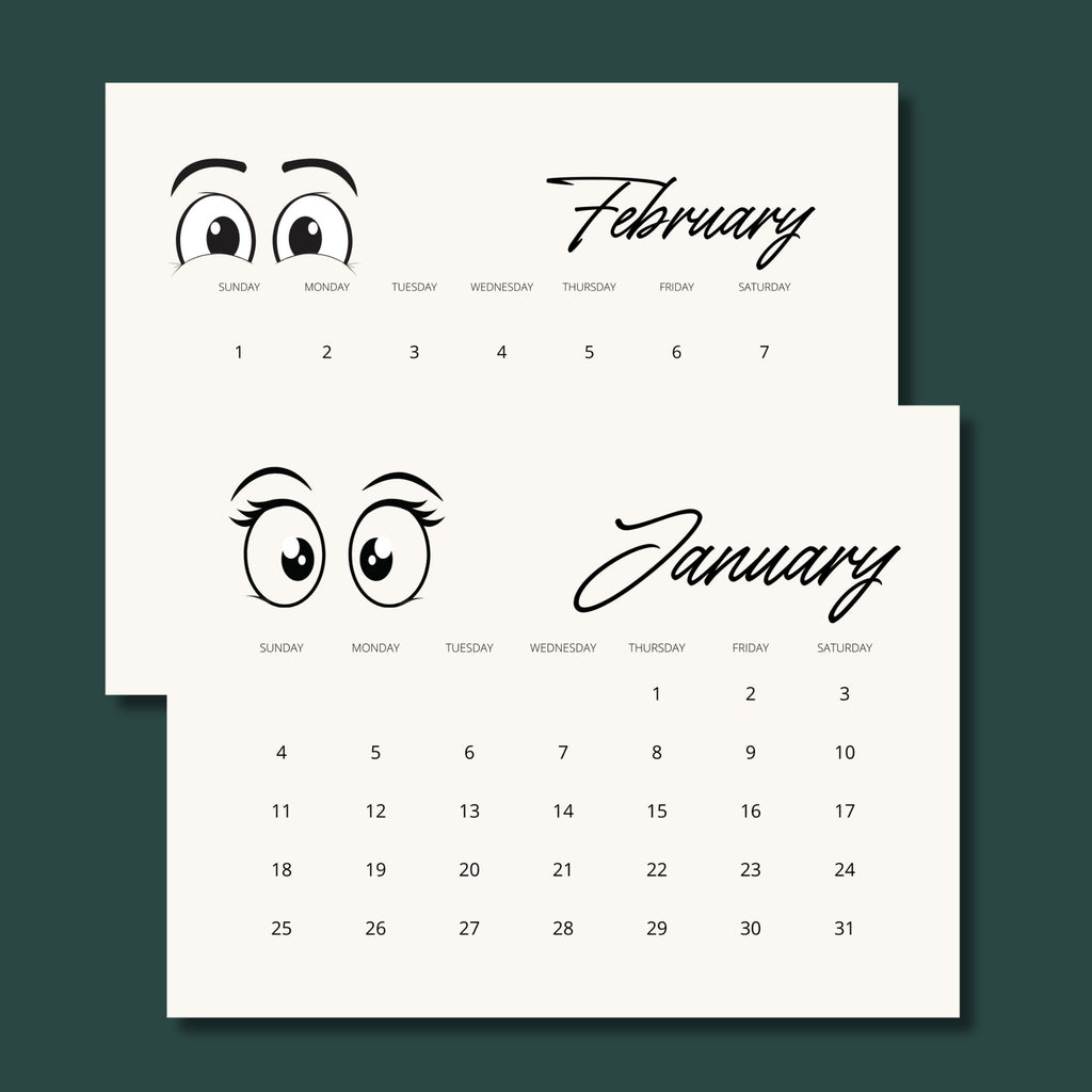 2026 Landscape Calendar – 11×8.5" One-Page PDF