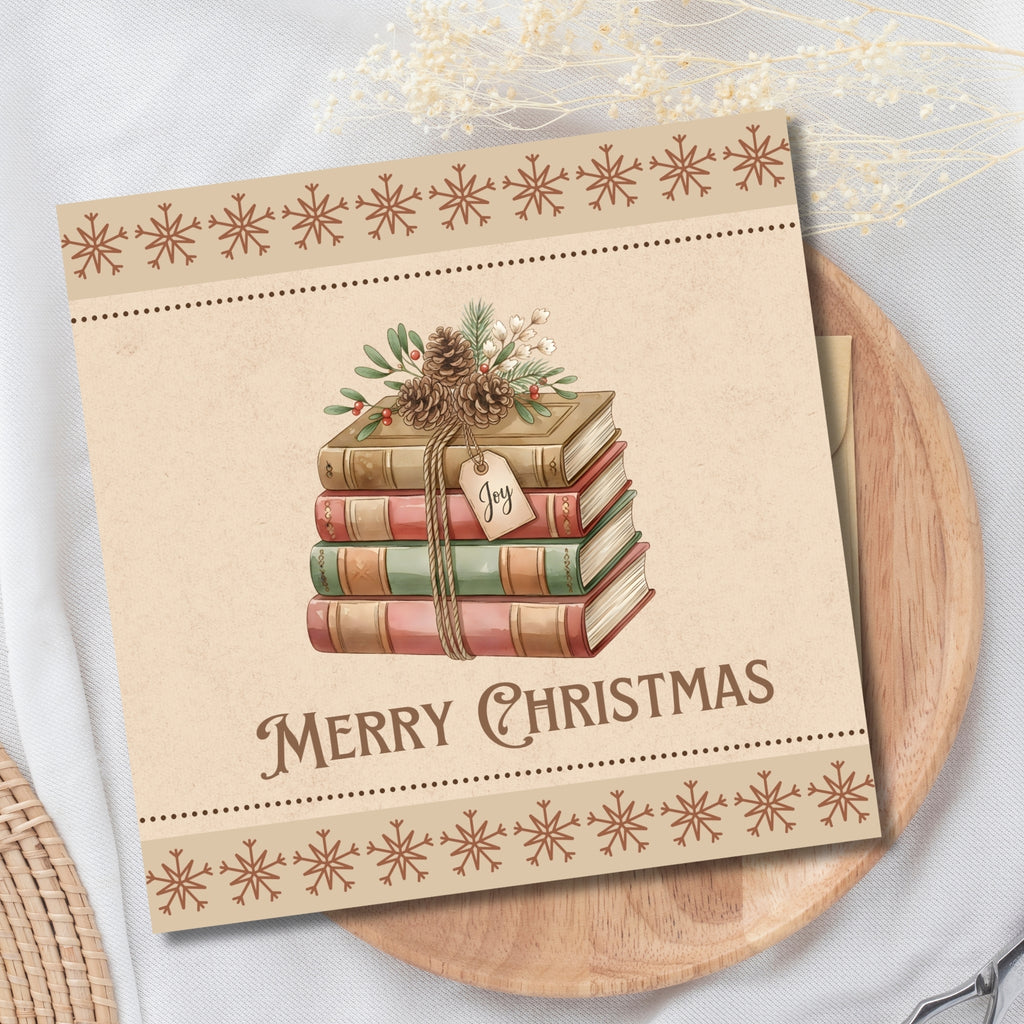 Cozy Rustic Christmas Card Bundle – Square Holiday Cards (6x6, 5x5, 4x4)