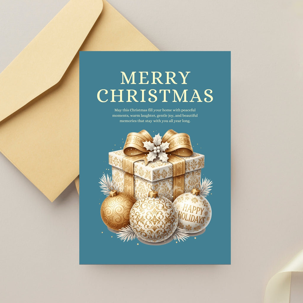 5×7” Christmas Holiday Cheer Card – Ready-to-Print Instant PDF