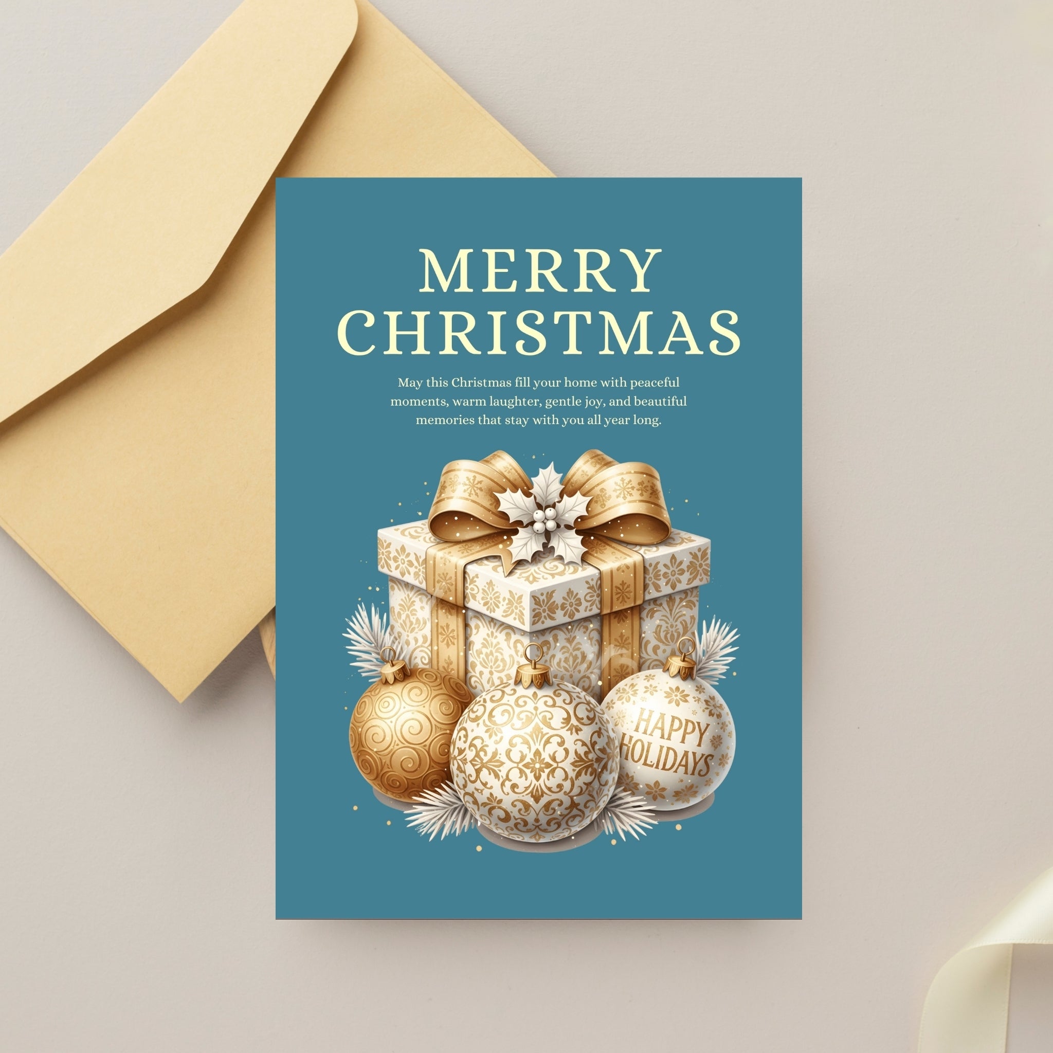 5×7” Christmas Holiday Cheer Card – Ready-to-Print Instant PDF