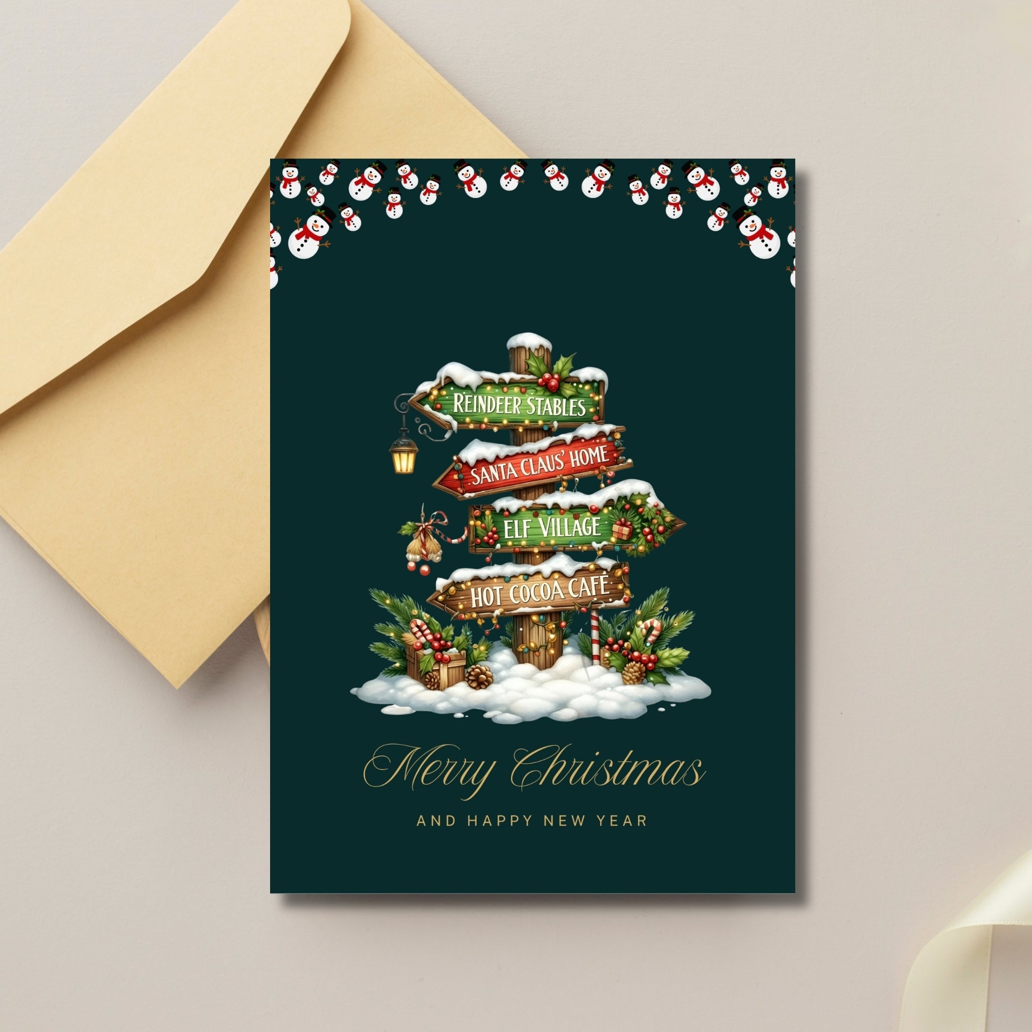 5×7” Holiday Cheer Printable Card – Ready-to-Print Instant PDF Download