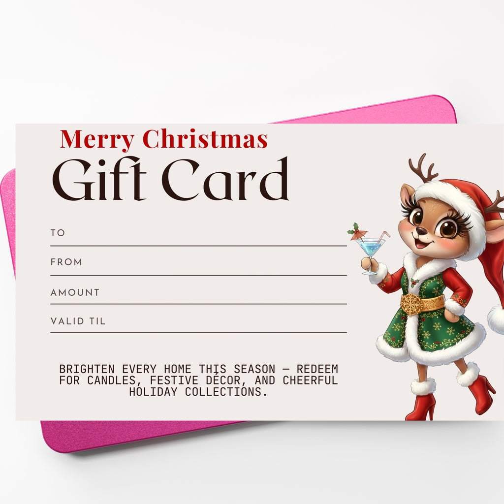 7×5” Christmas Gift Card – Printable Holiday PDF | Instant Download