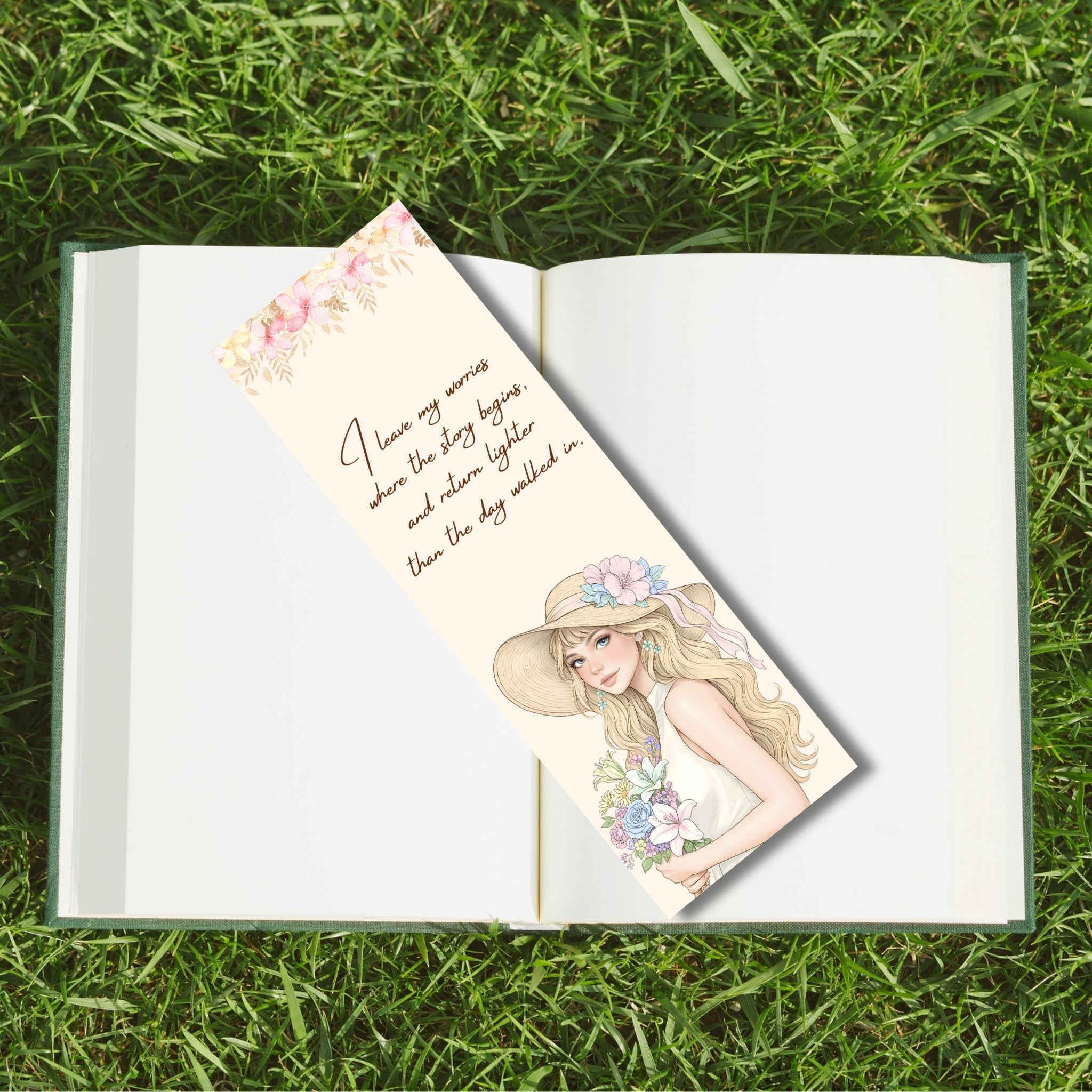 Aesthetic Printable Bookmarks | 2×6 Size | 5-Design Digital Download