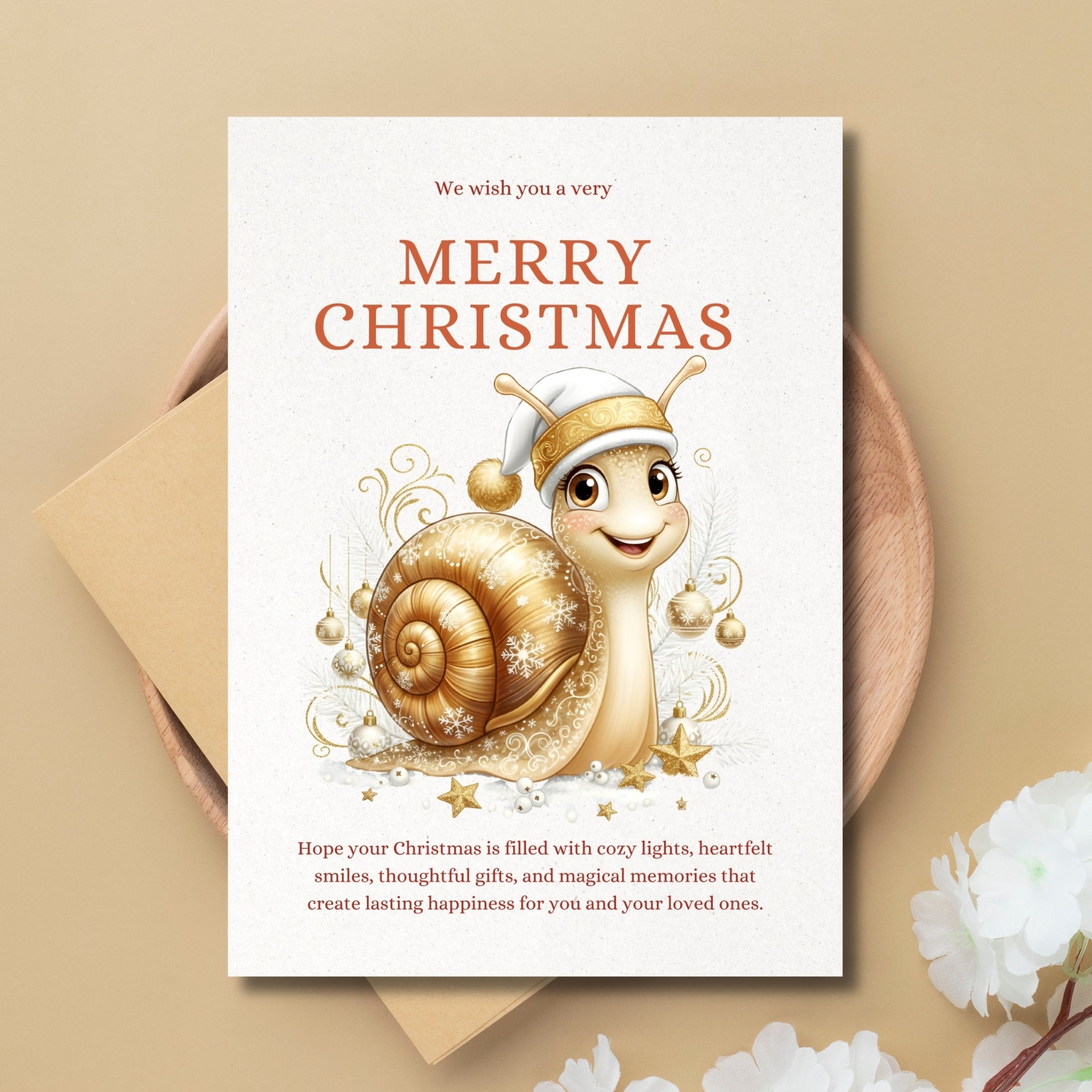 Printable 5×7 Christmas Holiday Card – Instant Digital Download