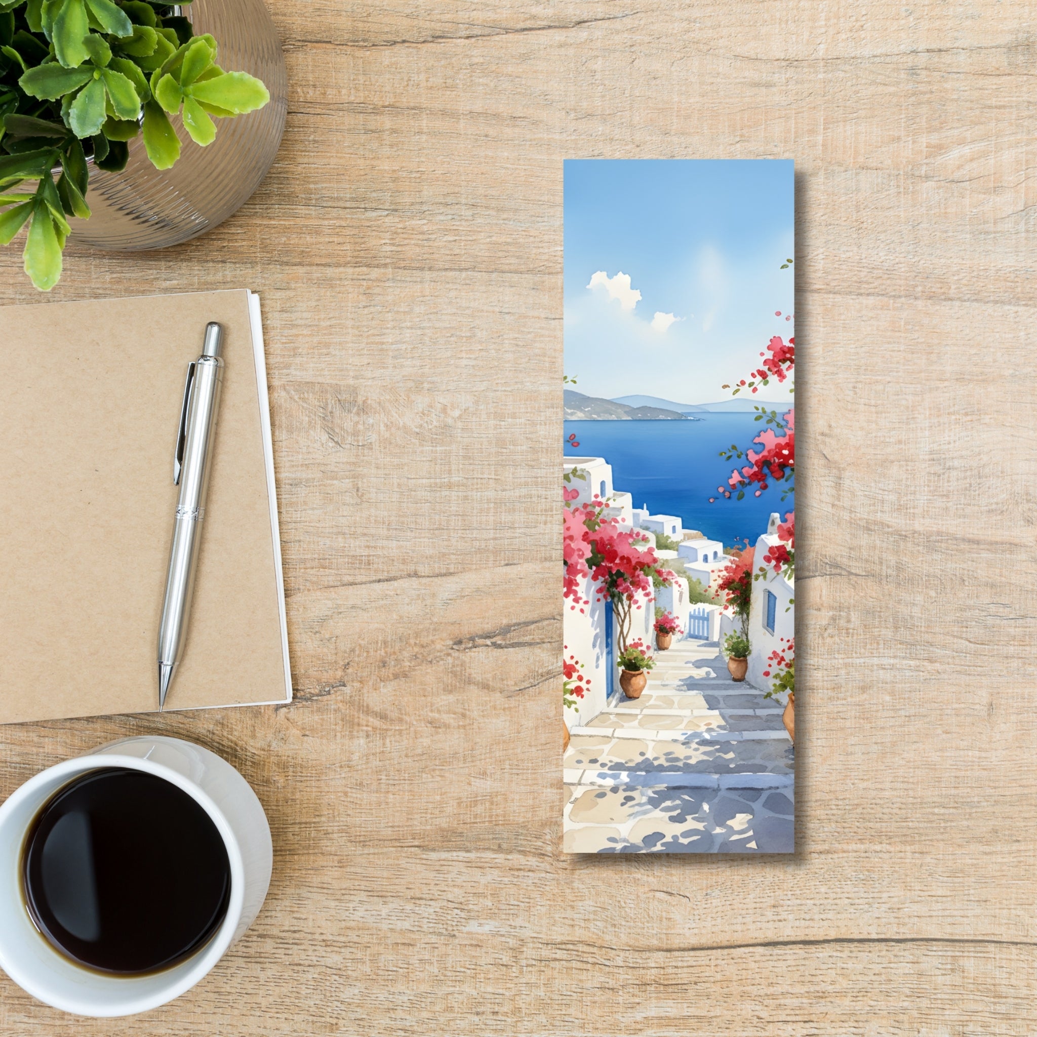 Printable Watercolor Bookmarks | 5 Aesthetic Bookmark Designs | 2×6 Inch