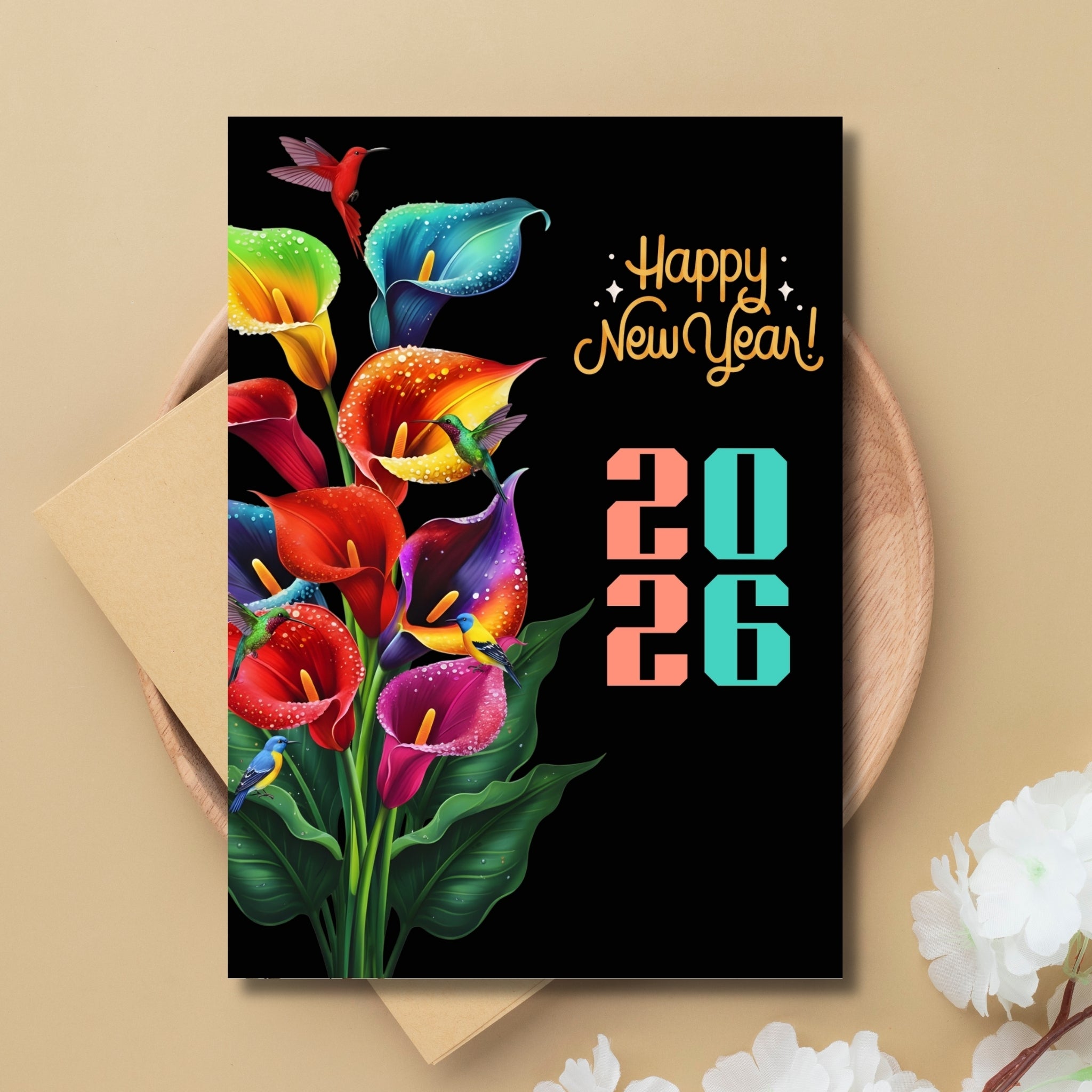 New Year 2026 Printable Card 5×7”