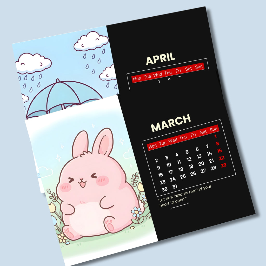 Printable 2026 Landscape Calendar – 11×8.5" One-Page PDF