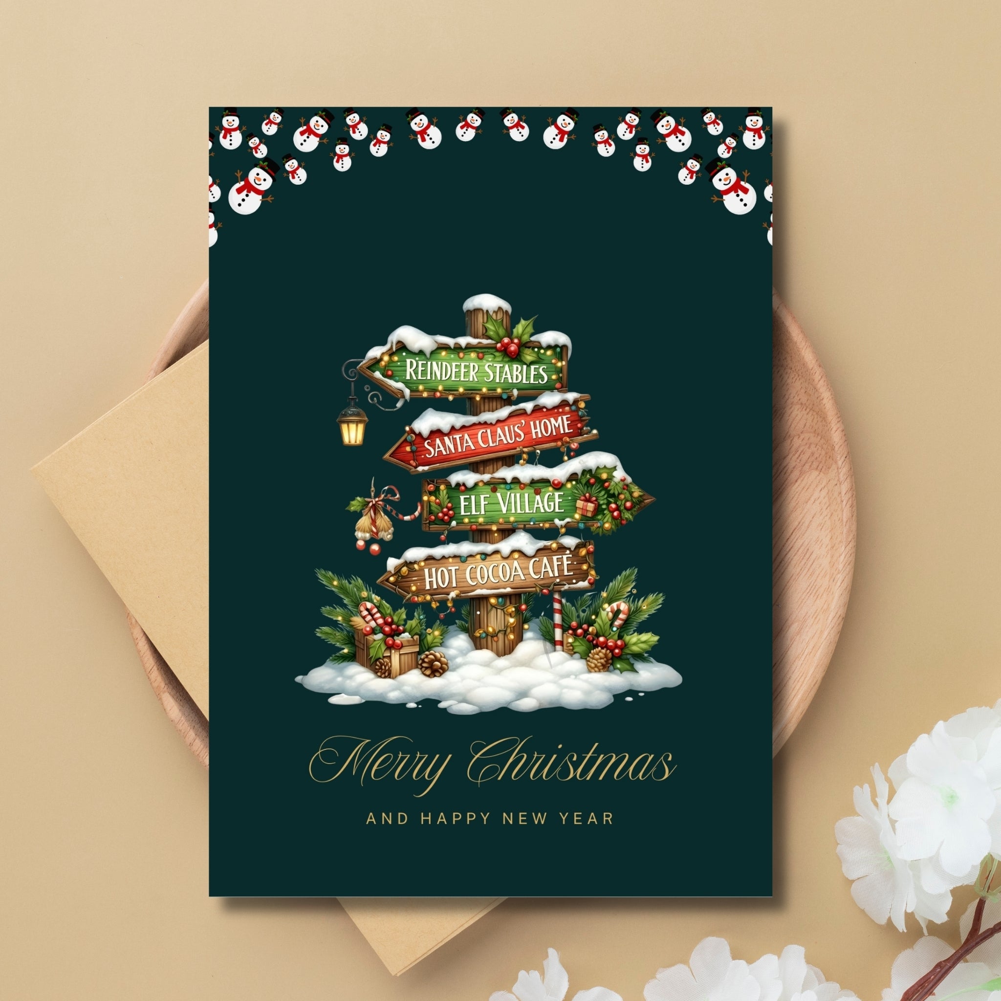 5×7” Holiday Cheer Printable Card – Ready-to-Print Instant PDF Download