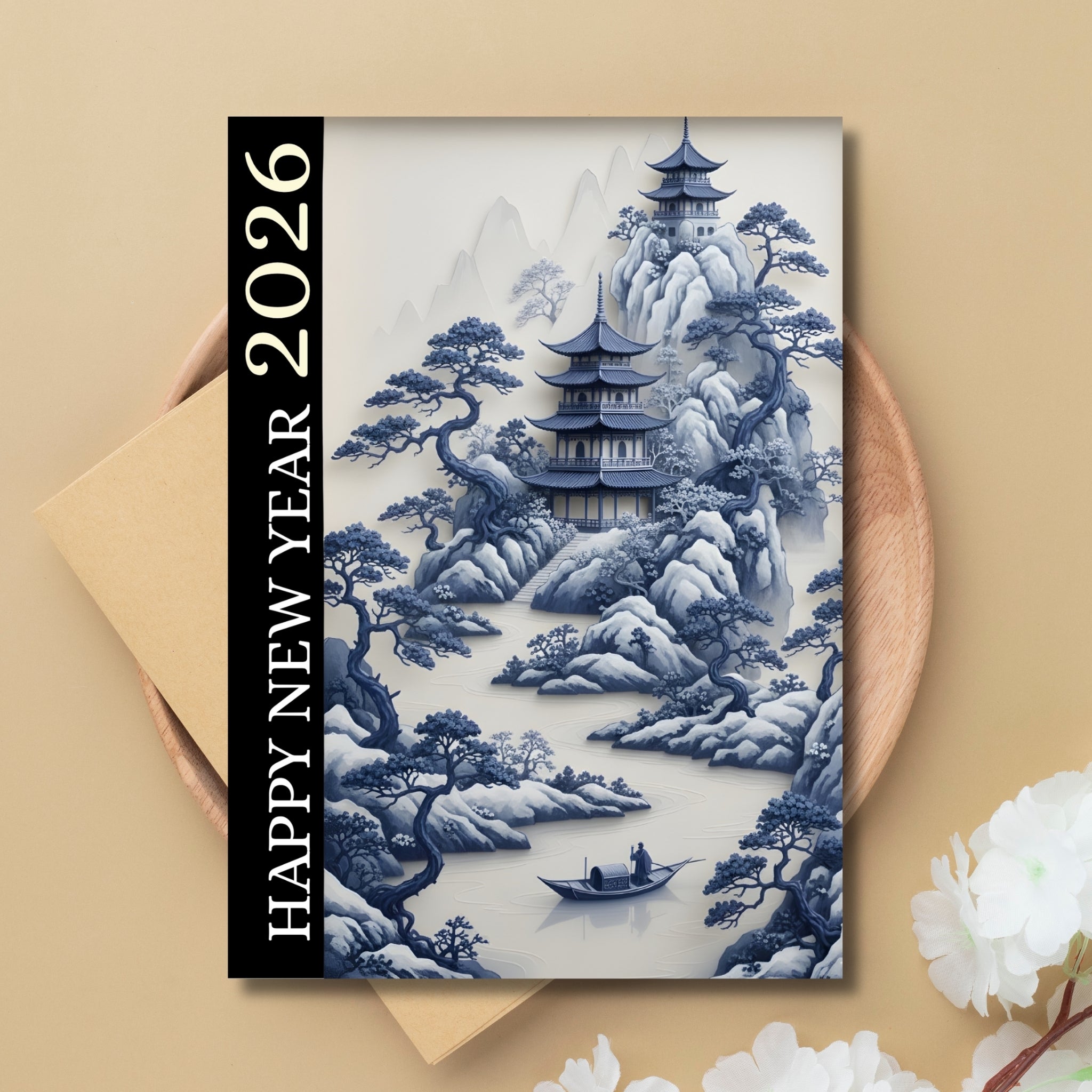 New Year 2026 Card Printable 5×7” – Instant PDF Download