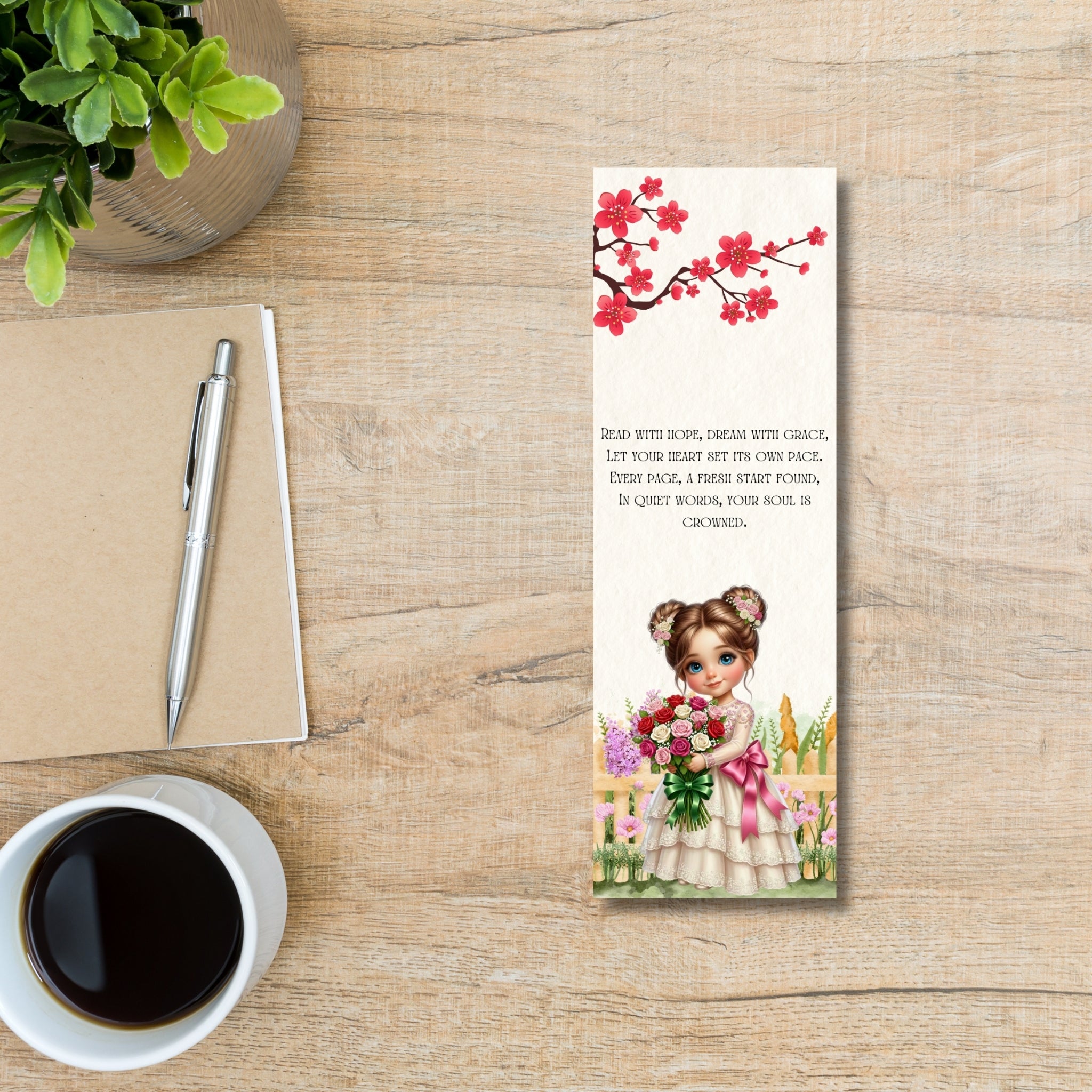 Printable 2×6 Bookmarks | Digital Download | 5-Design Set
