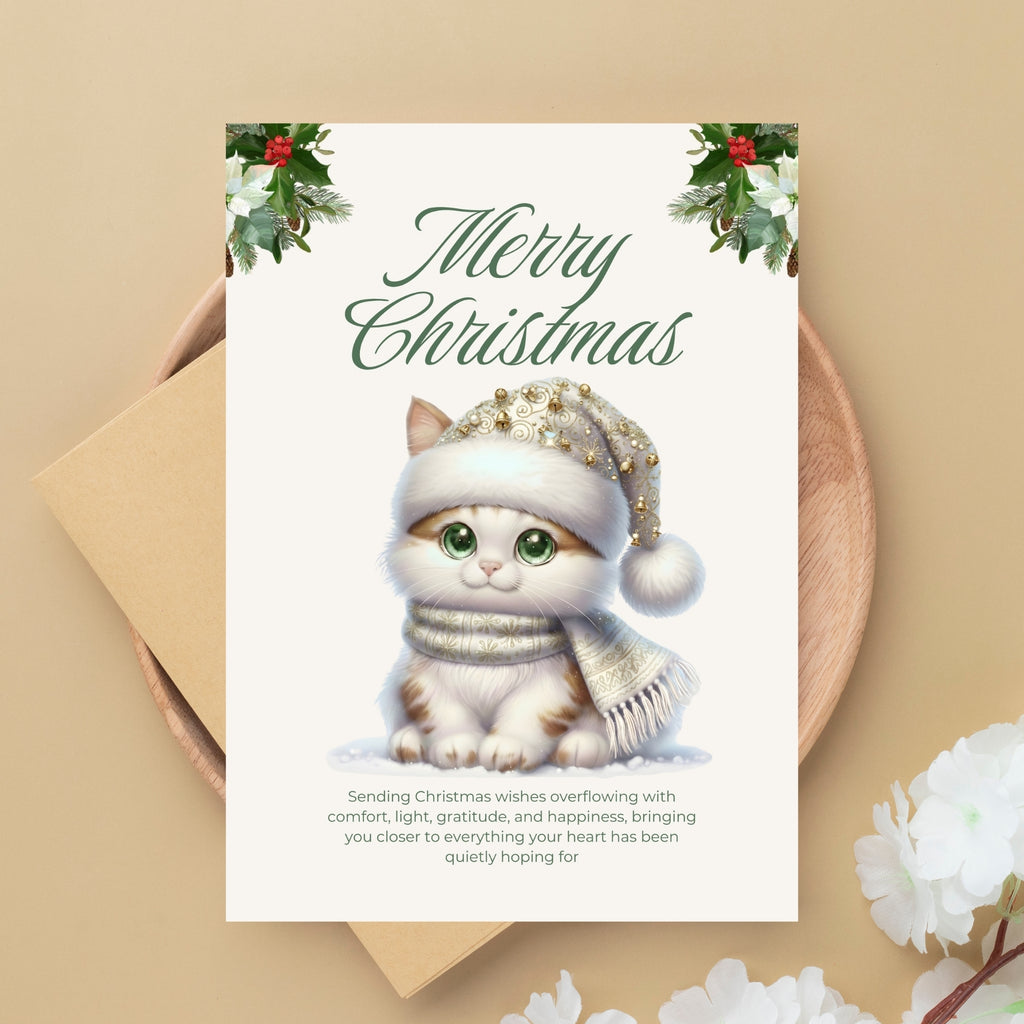 Holiday Cheer 5×7” Printable Greeting Card – Quick & Easy PDF Download