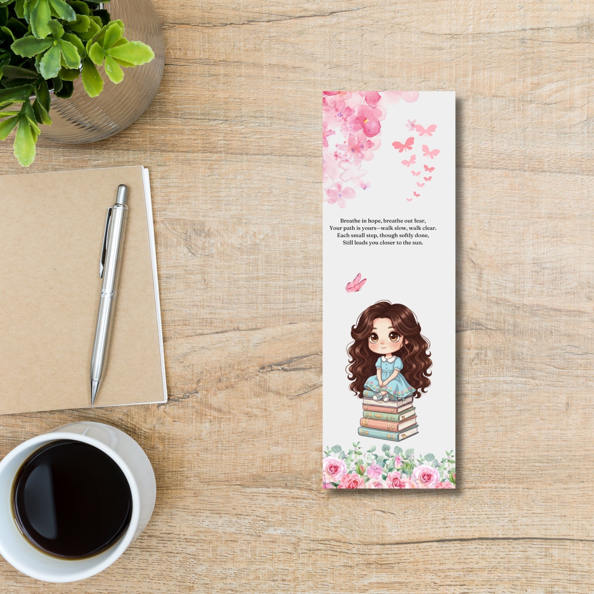 Printable Bookmark Set | 2×6 in Digital Bookmarks | 7 Unique Designs