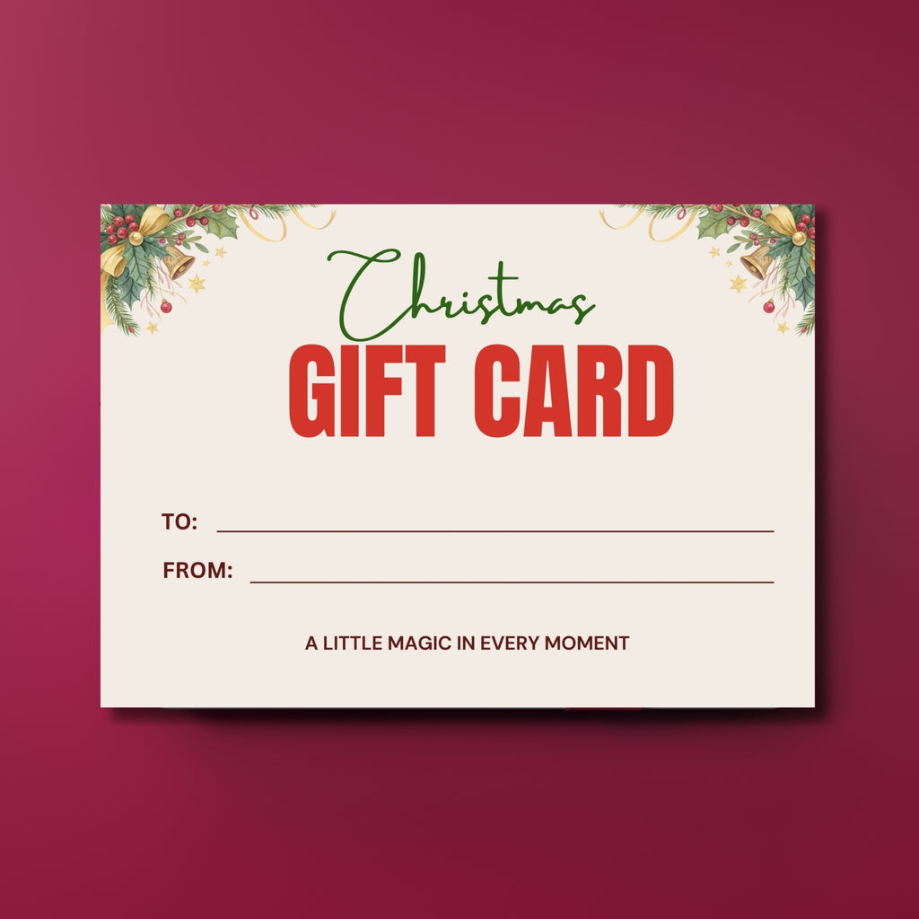 Printable Christmas Gift Card – 7×5" Holiday Card PDF | Instant Download