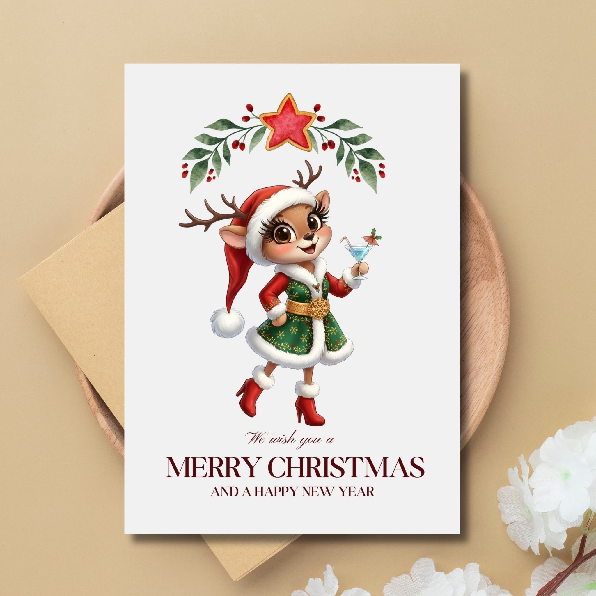 5×7 Christmas Printable Holiday Card – Instant Digital Download
