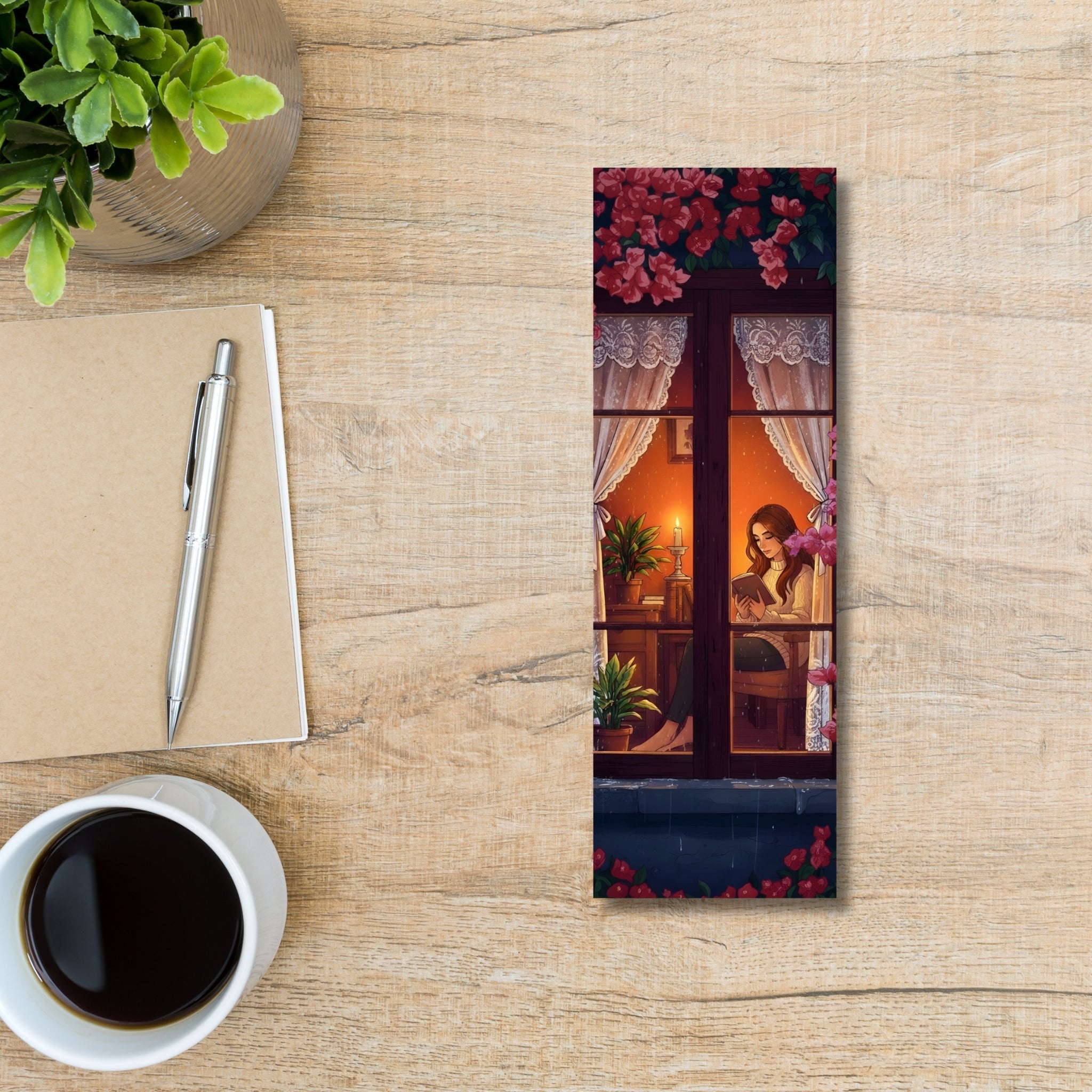 Printable Scenery Bookmarks | 6 Beautiful Landscape Designs | 2×6 Inch