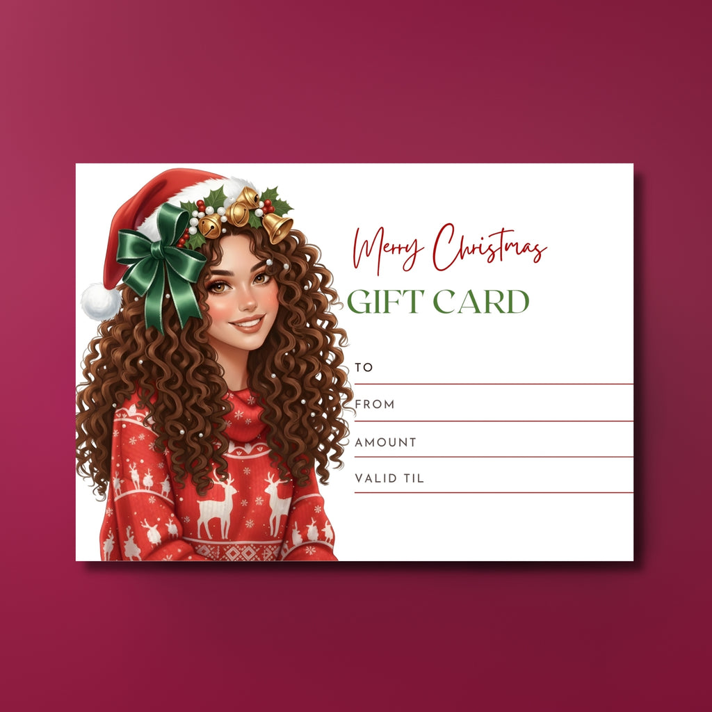 Christmas Gift Card Printable – 7×5” PDF File | Instant Download